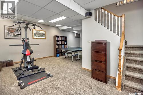 645 Aaron Drive, Prince Albert, SK - Indoor Photo Showing Gym Room