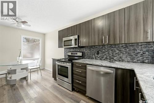 6 Hanley Crescent, Regina, SK - Indoor Photo Showing Kitchen With Stainless Steel Kitchen With Upgraded Kitchen