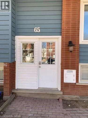 View of exterior entry - 65 Cardill Crescent Unit# A, Waterloo, ON - Outdoor With Exterior