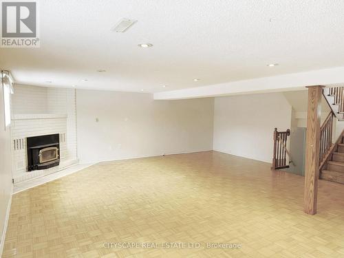 Lower Level Family/Rec Room - 7 Quincy Court, Hamilton, ON - Indoor Photo Showing Other Room With Fireplace