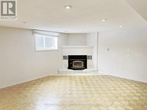 Lower Level Family/Rec Room Fireplace - 7 Quincy Court, Hamilton, ON - Indoor With Fireplace