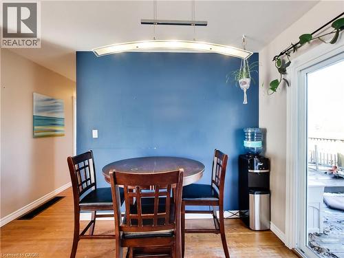 Dining area featuring light wood-style floors - 9183 Silver Street, Caistor Centre, ON - Indoor Photo Showing Dining Room