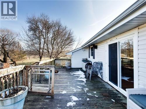 View of wooden terrace - 9183 Silver Street, Caistor Centre, ON - Outdoor With Deck Patio Veranda