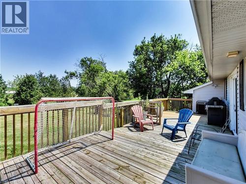 Expansive outdoor wood deck with a perimeter railing - 9183 Silver Street, Caistor Centre, ON - Outdoor With Deck Patio Veranda With Exterior