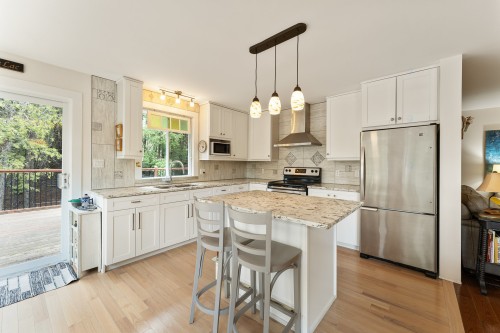 Cuisine - 217 Ch. Lord, Hatley - Municipalité, QC - Indoor Photo Showing Kitchen With Double Sink With Upgraded Kitchen