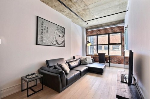 Living Room - 205-1885 Rue De La Visitation, Montréal (Ville-Marie), QC - Indoor