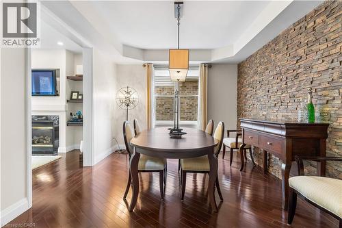 103 Glazebrook Crescent, Cambridge, ON - Indoor Photo Showing Dining Room With Fireplace