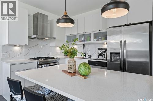 230 Trimble Lane, Saskatoon, SK - Indoor Photo Showing Kitchen With Upgraded Kitchen
