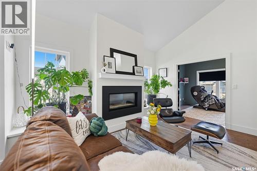 230 Trimble Lane, Saskatoon, SK - Indoor Photo Showing Living Room With Fireplace