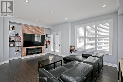42 Ryler Way, Markham, ON - Indoor Photo Showing Living Room With Fireplace