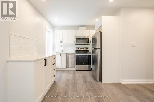 536 Cannon Street E, Hamilton, ON - Indoor Photo Showing Kitchen With Stainless Steel Kitchen