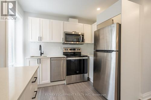 536 Cannon Street E, Hamilton, ON - Indoor Photo Showing Kitchen With Stainless Steel Kitchen