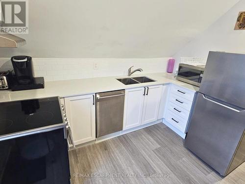 536 Cannon Street E, Hamilton, ON - Indoor Photo Showing Kitchen With Double Sink