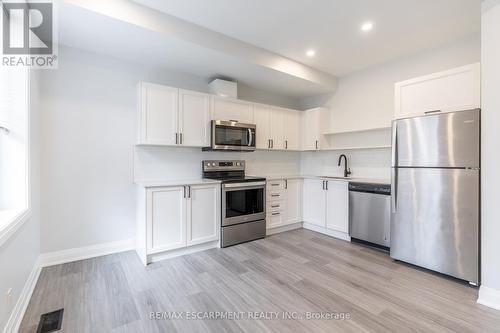 536 Cannon Street E, Hamilton, ON - Indoor Photo Showing Kitchen With Stainless Steel Kitchen