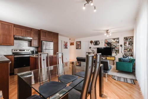 Salle à manger - 3-2285 Rue Desmarteau, Montréal (Mercier/Hochelaga-Maisonneuve), QC - Indoor Photo Showing Kitchen