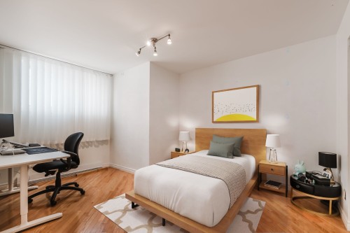 Chambre à coucher principale - 3-2285 Rue Desmarteau, Montréal (Mercier/Hochelaga-Maisonneuve), QC - Indoor Photo Showing Bedroom