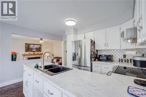 207 Stoke Drive, Kitchener, ON - Indoor Photo Showing Kitchen With Stainless Steel Kitchen With Double Sink