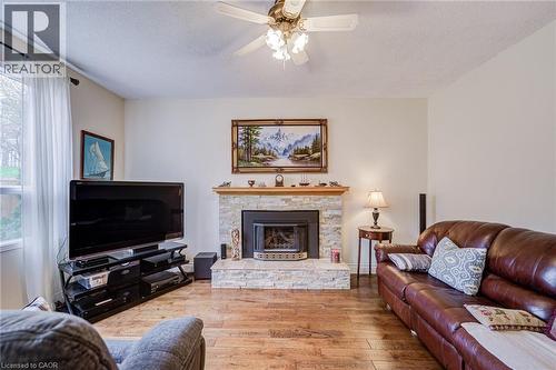 207 Stoke Drive, Kitchener, ON - Indoor Photo Showing Living Room With Fireplace
