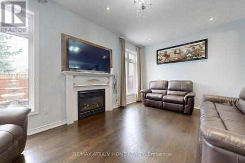 5430 Oscar Peterson Boulevard, Mississauga, ON - Indoor Photo Showing Living Room With Fireplace