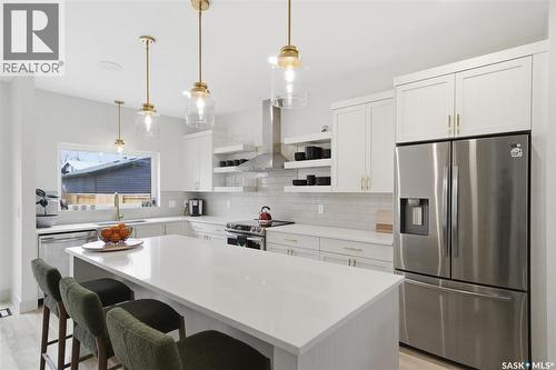 1314 Empress Avenue, Saskatoon, SK - Indoor Photo Showing Kitchen With Stainless Steel Kitchen With Upgraded Kitchen