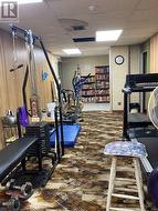 Gym and library on lower level - 