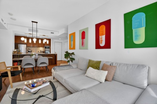 Living Room - 508-1548 Rue Des Bassins, Montréal (Le Sud-Ouest), QC - Indoor Photo Showing Living Room