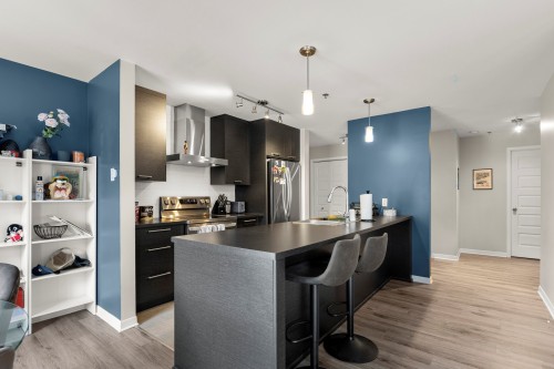 Kitchen - 303-3157 Boul. De La Gare, Vaudreuil-Dorion, QC - Indoor Photo Showing Kitchen With Double Sink