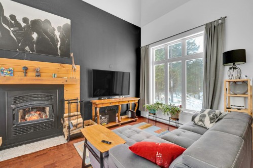 Salon - 960 Ch. Du Belvédère, Sainte-Adèle, QC - Indoor Photo Showing Living Room With Fireplace