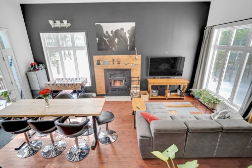 Salon - 960 Ch. Du Belvédère, Sainte-Adèle, QC - Indoor Photo Showing Living Room With Fireplace
