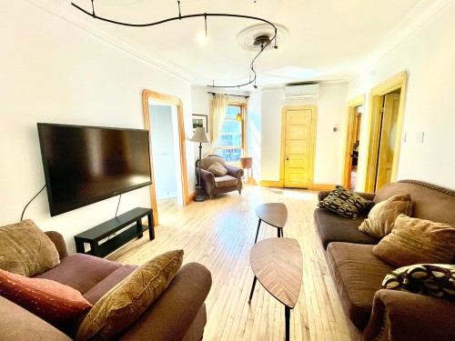 Salon - 346 Rue Gilford, Montréal (Le Plateau-Mont-Royal), QC - Indoor Photo Showing Living Room