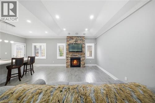 194 Donly Drive S Unit# 12, Simcoe, ON - Indoor Photo Showing Other Room With Fireplace