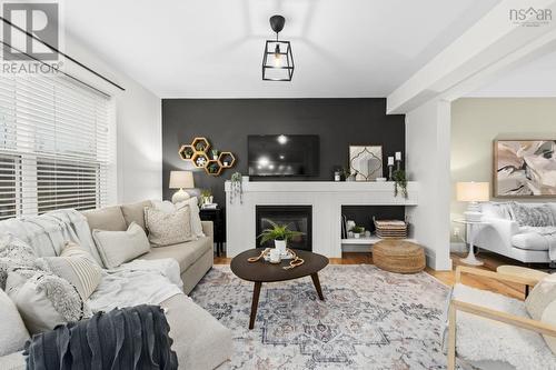 Family Room - 124 Beachstone Drive, Spryfield, NS - Indoor Photo Showing Living Room With Fireplace