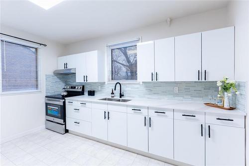 221 Roberta Avenue, Winnipeg, MB - Indoor Photo Showing Kitchen With Double Sink