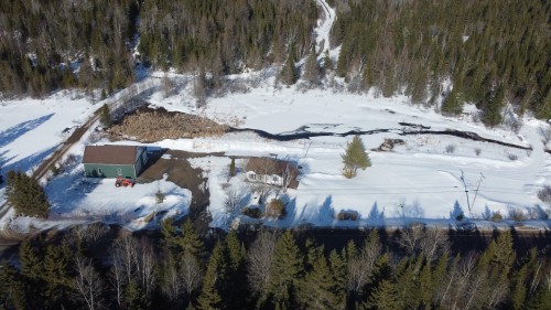 Photo aérienne - 4720 Ch. Brassard, Saint-Zénon, QC - Outdoor With View