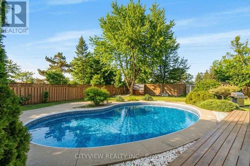 64 Foxacre Row, Brampton, ON - Outdoor With In Ground Pool With Backyard