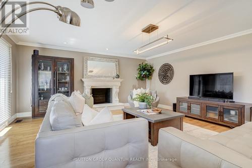 Gas Rough In Fireplace - 1166 Geran Crescent, Mississauga, ON - Indoor Photo Showing Living Room With Fireplace