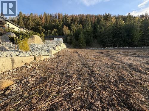 Brand new Rock wall on East side of Property, photo taken facing lot from Boulevard South facing - 152 Sunset Boulevard, Vernon, BC 
