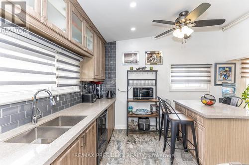 7648 Redstone Road, Mississauga, ON - Indoor Photo Showing Kitchen With Double Sink