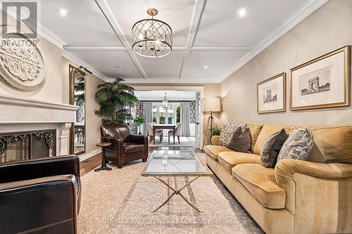 2446 Hammond Road, Mississauga, ON - Indoor Photo Showing Living Room With Fireplace