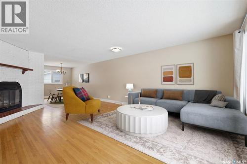 2610 Cascade Street, Saskatoon, SK - Indoor Photo Showing Living Room With Fireplace