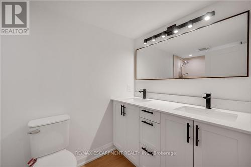 Double Sink Vanity - 1339 Augustine Drive, Burlington, ON - Indoor Photo Showing Bathroom