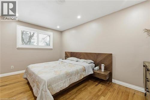 Bedroom with light wood-type flooring and recessed lighting - 364 Roselawn Place, Waterloo, ON - Indoor Photo Showing Bedroom