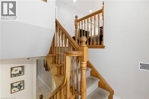 Stairway with tile patterned floors and recessed lighting - 364 Roselawn Place, Waterloo, ON - Indoor Photo Showing Other Room