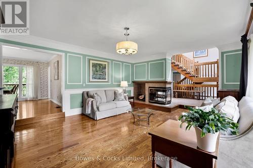 3255 Pollard Road, Clarington, ON - Indoor Photo Showing Living Room With Fireplace