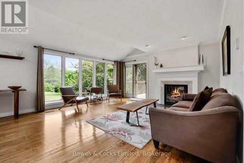 3255 Pollard Road, Clarington, ON - Indoor Photo Showing Living Room With Fireplace