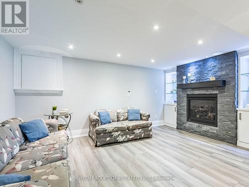 37 Suburban Drive, Mississauga, ON - Indoor Photo Showing Living Room With Fireplace