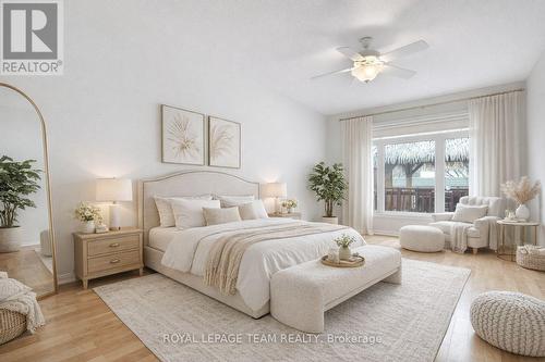 Virtually Staged - 114 Bartlett Private, Ottawa, ON - Indoor Photo Showing Bedroom