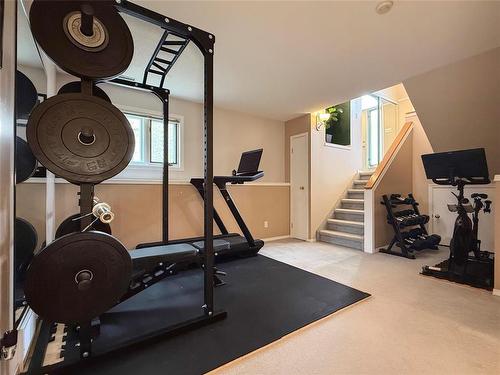 32 Willow Place, Brandon, MB - Indoor Photo Showing Gym Room