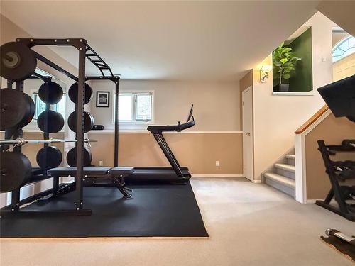 32 Willow Place, Brandon, MB - Indoor Photo Showing Gym Room