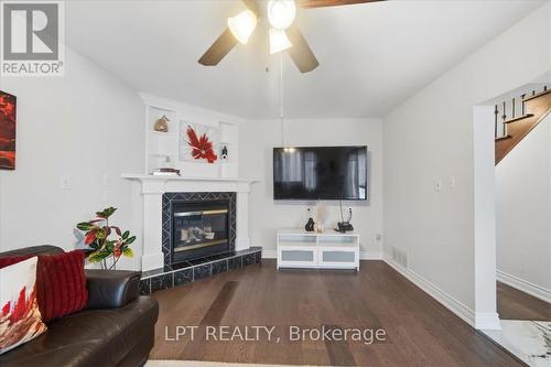 48 Nashville Circle, Hamilton, ON - Indoor Photo Showing Living Room With Fireplace